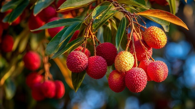 red berries on a branch - Powered by Adobe