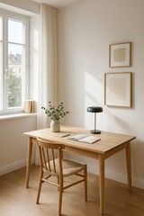 Minimalist Office with Natural Light