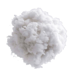 Fluffy White Cloud Isolated on White Background