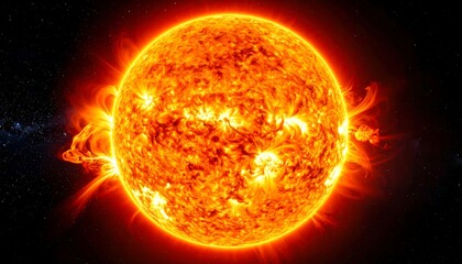 Fiery celestial sphere