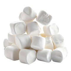 Heap of Fluffy White Marshmallows