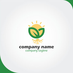 Organic Agriculture Logo Templates, Eco-Friendly Farming and Nature-Inspired Vector Icons