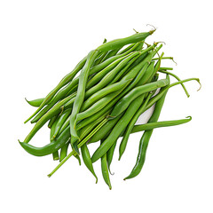 Fresh Green Beans Piled Together