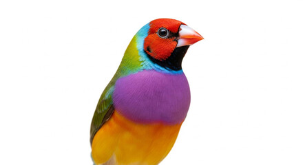 rainbow lorikeet isolated on white background