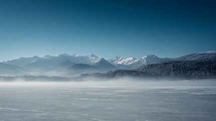 fog in the mountains