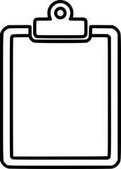 Vector icon of a clipboard outline
