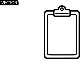Vector icon of a clipboard outline
