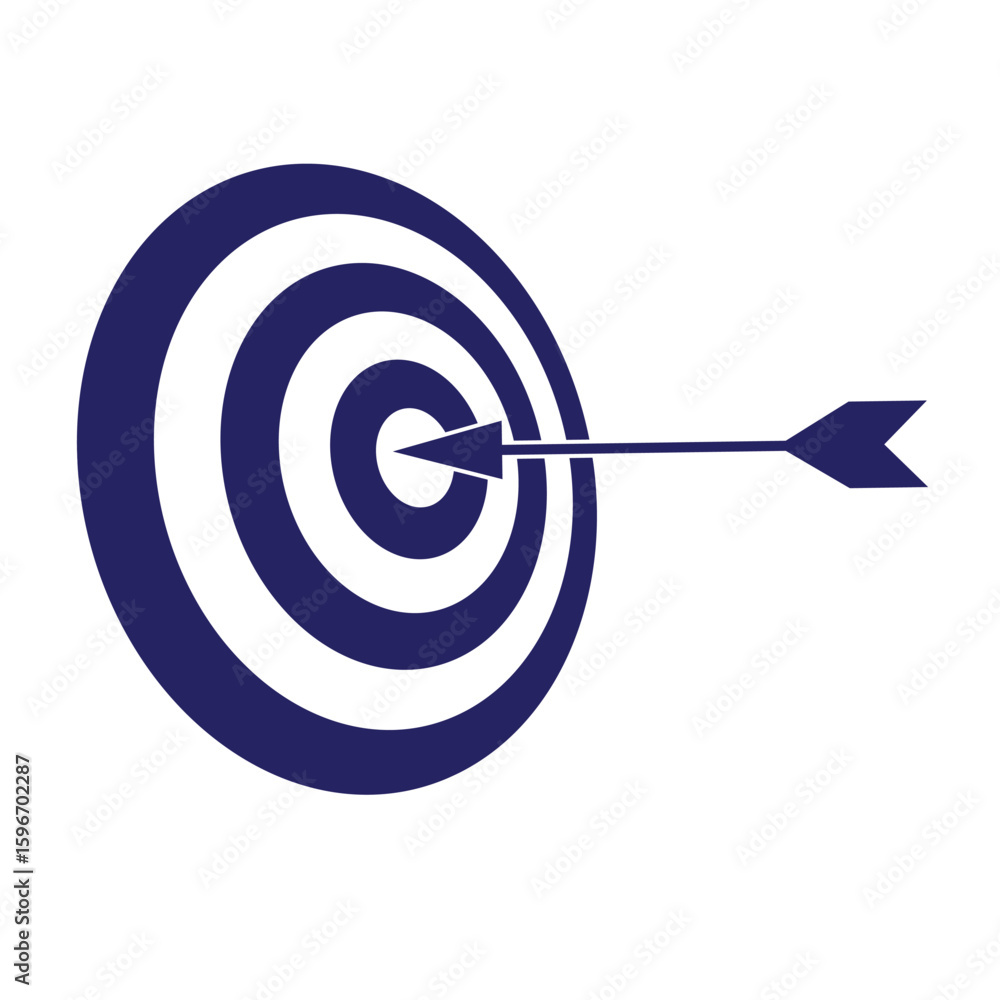Poster target, goal vector icon. flat style precision and accuracy design collection sign symbol icon. simp