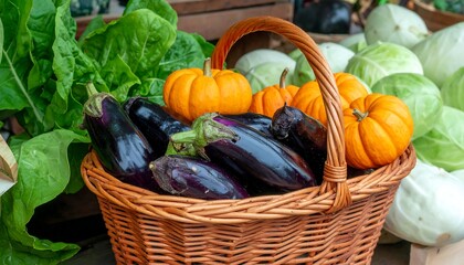 Fresh produce in a basket