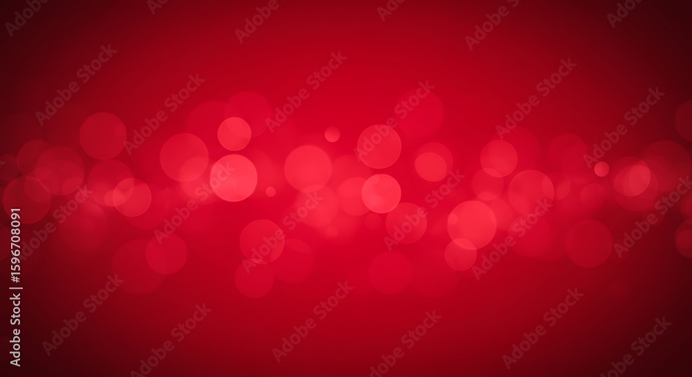 Aufkleber soft red bokeh lights create a festive and magical background