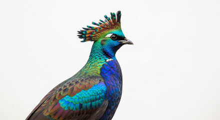 Obraz premium peacock on a white background