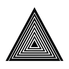 Abstract triangle background design with pyramid sign symbol icon illustration