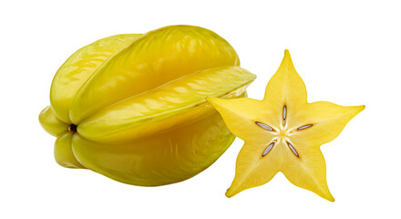 starfruit isolated on white
