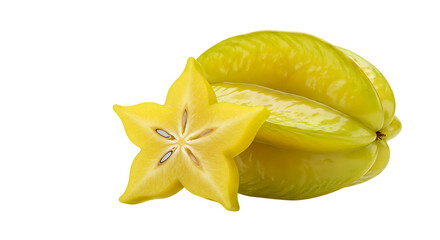 starfruit isolated on white