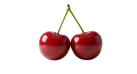 cherries isolated on white without background