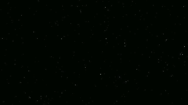 Twinkling Galaxy Black Screen Animation. shooting stars streak across a black screen in a mesmerizing animation. Glowing celestial trails create a magical dreamy and cosmic effect in the night sky. 4k