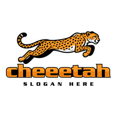Cheetah logo template vector template