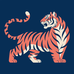 tiger vector art for t-shirt design