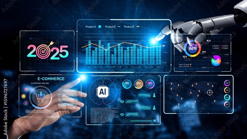 Poster data analytics and big data strategy for real-time analytics, predictive data modeling, business int