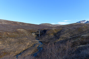 Svartifoss waterfall in Iceland