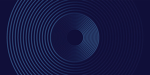 Abstract blue glowing geometric lines modern shiny blue circle lines pattern. Suit for cover,  banner, brochure