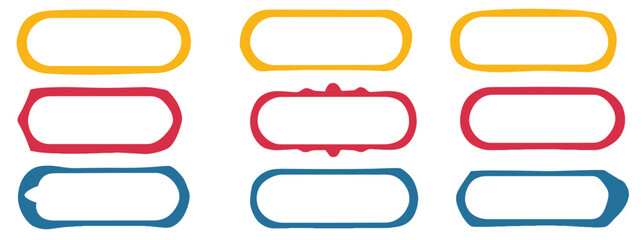 A colorful set of glossy vector web buttons and stickers for business and website design