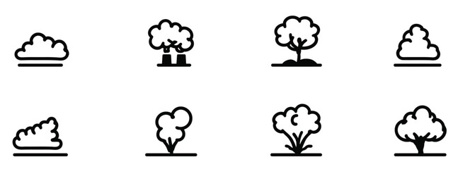 Fire icons set, vector light bulb symbol, and energy innovation concept illustration