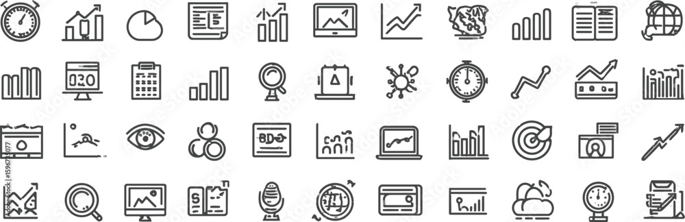 Poster set of editorial style vector