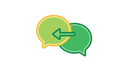 Obraz premium Colorful messaging concept with interconnected chat bubbles