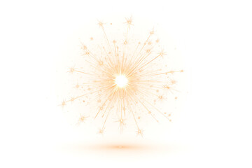 Fototapeta premium Golden firework texture, thin stroke lines. Isolated png illustration, transparent background. Design for overlay, montage, texture. Happy new year concept. 