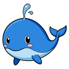 blue whale cartoon