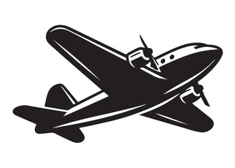 plane logo silhouette vector, aircraft logo silhouette vector, airplane silhouette vector illustration design, airliner silhouette vector logo, flying plane logo silhouettes vector on white background