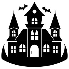 house silhouette vector illustration