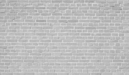 White grey brick wall texture design material for background