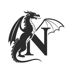 Modern animal silhouette logo design in black and white