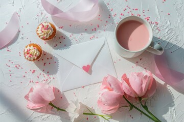 Delicate pink romance and sweet treats for a special occasion