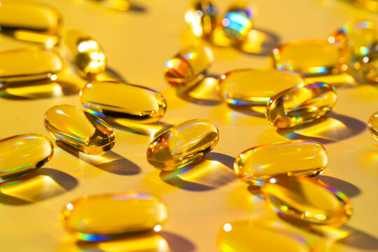 Vitamins softgel capsules as health supplements