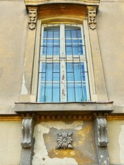 Windowed facade.