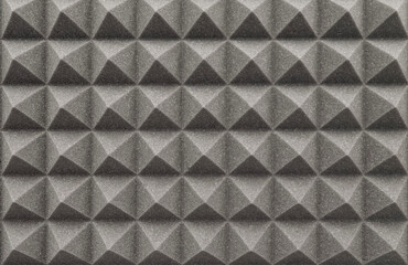 Geometric foam texture with pyramid relief pattern
