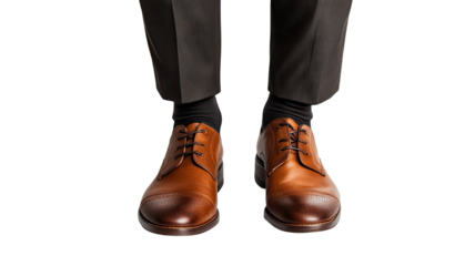 Professional business legs and feet walking or standing on white background