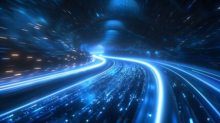 Fast Data Light Stream in Abstract Tunnel