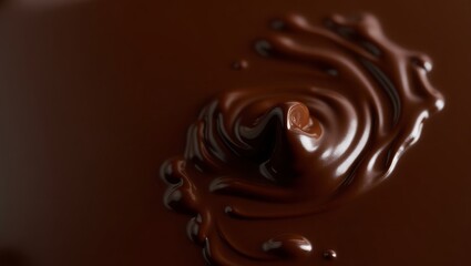 Gourmet Chocolate Dessert with Fruit Candy Topping
