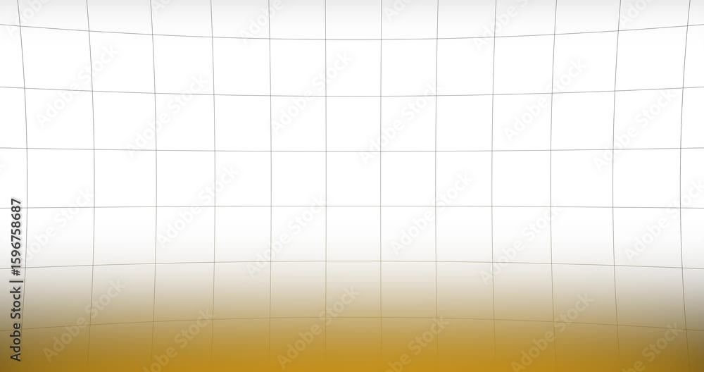 Aufkleber a video of a grid moving horizontally on a white background with a yellow glow at the bottom.