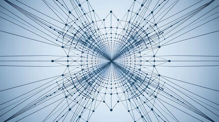 Obraz premium Abstract blue background with web-like lines and light texture design