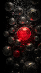 Luminous Orb Amidst Dark Spheres