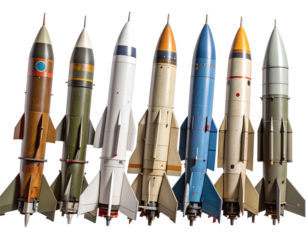  Vintage and Futuristic Missile Set – Tech Evolution Concept
