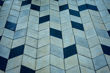 paved driveway with three dimensional 3D effect suitable as background or back drop room for text