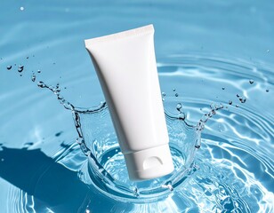 firefly_a clean, high-end skincare product mockup featuring a blank white cosmetic tube float 66075