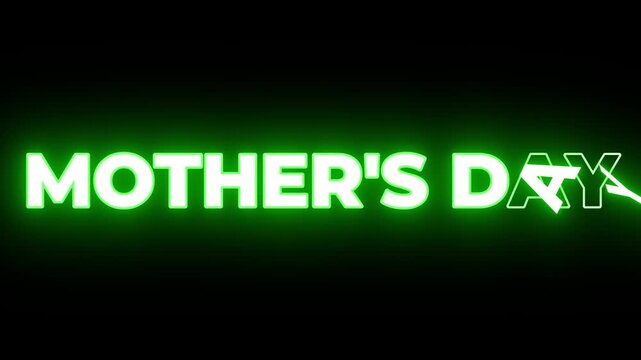 Mother&rsquo;s Day Text Effect with Elegant Typography, Loving Greeting Message, and Modern Celebration Style