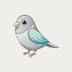 Seamless Pastel Pattern with Elegant Birds and Delicate Floral Branches